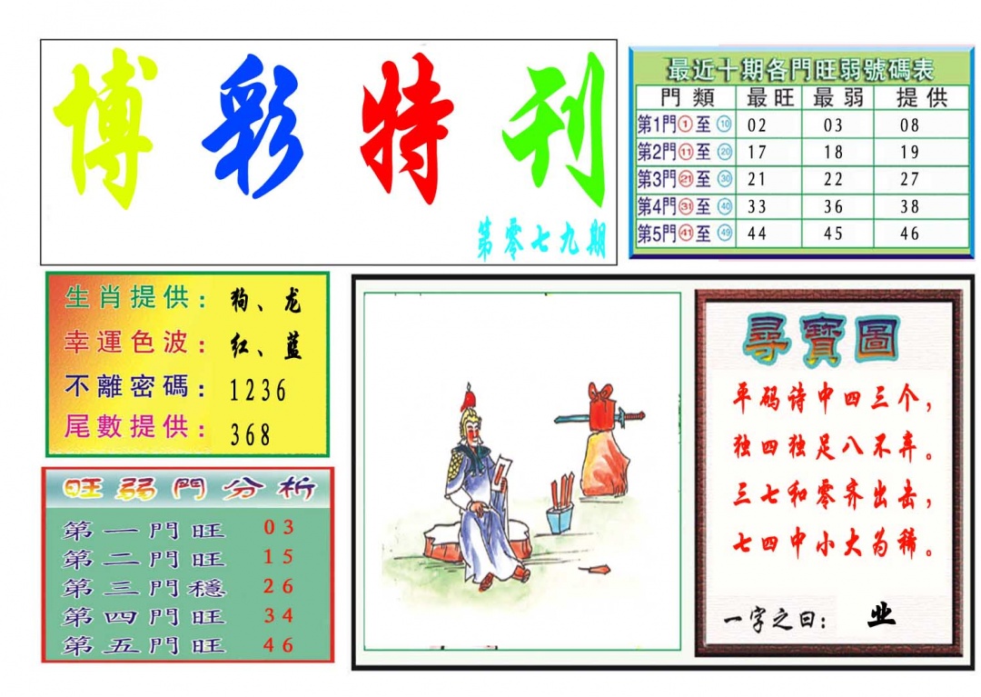 079期博彩特刊[图]