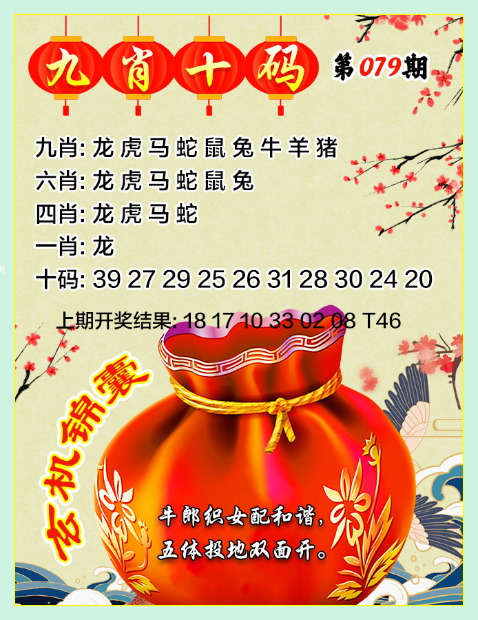 079期九肖十码[图]